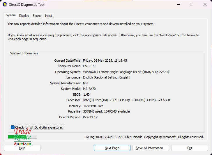 Gaming G Series Gaming PC Core i7 3.6GHz 16GB RAM 1TB HDD + 120GB SSD GeForce GT710 Graphics