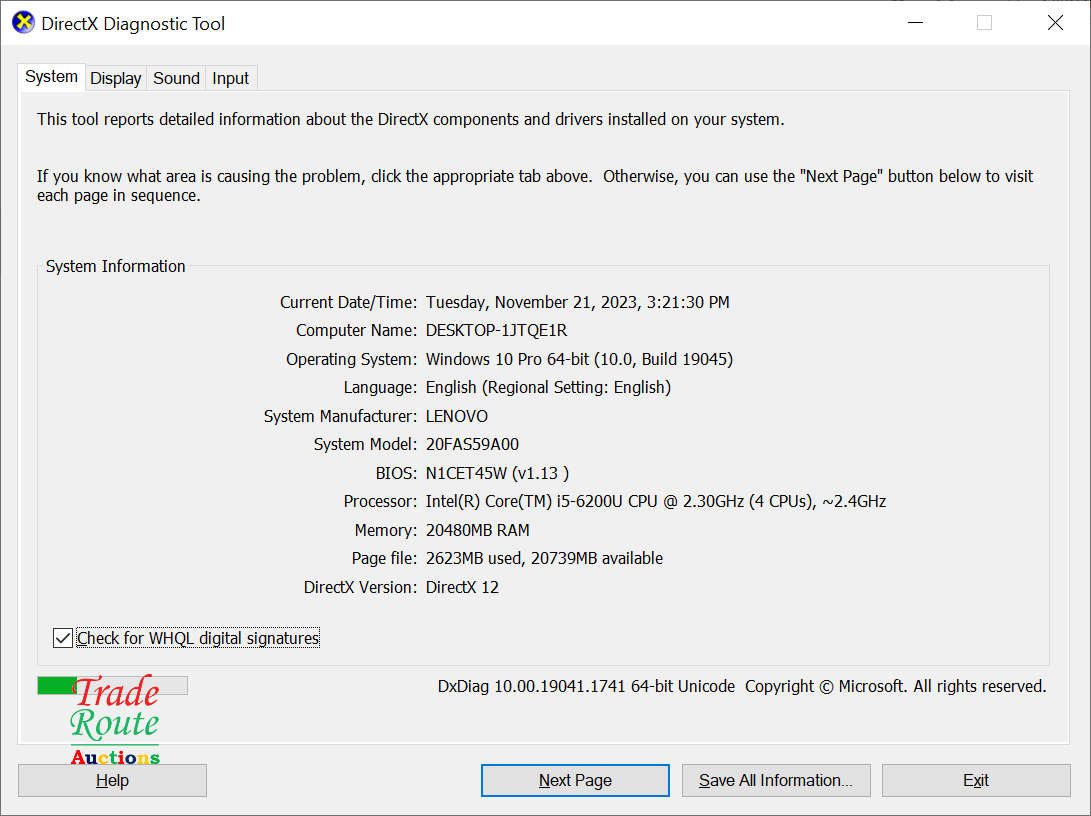 LENOVO THINKPAD T460s Laptop | CORE i5 6200U 6th Gen 2.40GHz | 20GB RAM | 512GB SSD