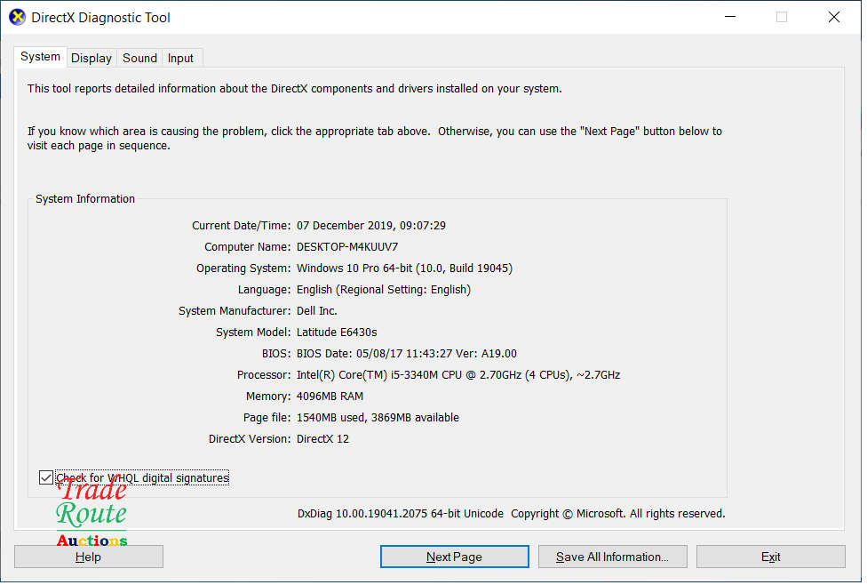 DELL LATITUDE E6430 Laptop | CORE i5 3340M 2.7GHz | 4GB RAM | 500GB HDD | HDMI | NOTEBOOK