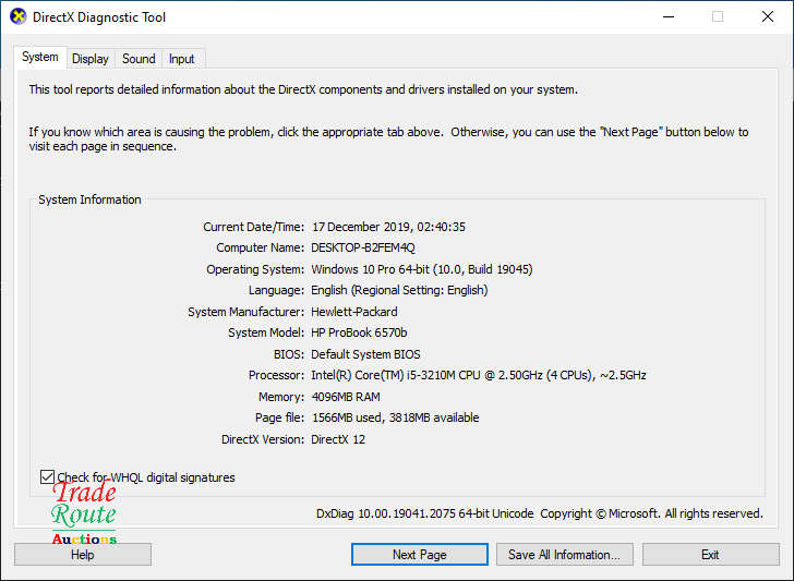HP PROBOOK 6570b 15.6 Inch Laptop  | CORE i5 | 4GB RAM | 320GB HDD - Broken Corners Salvage Stock