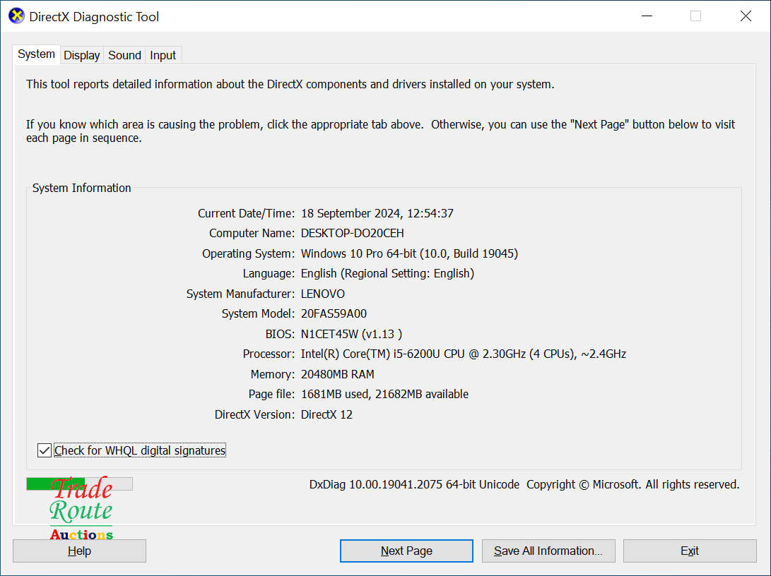 LENOVO THINKPAD T460s Laptop | CORE i5 6200U 6th Gen 2.40GHz | 20GB RAM | 256GB SSD