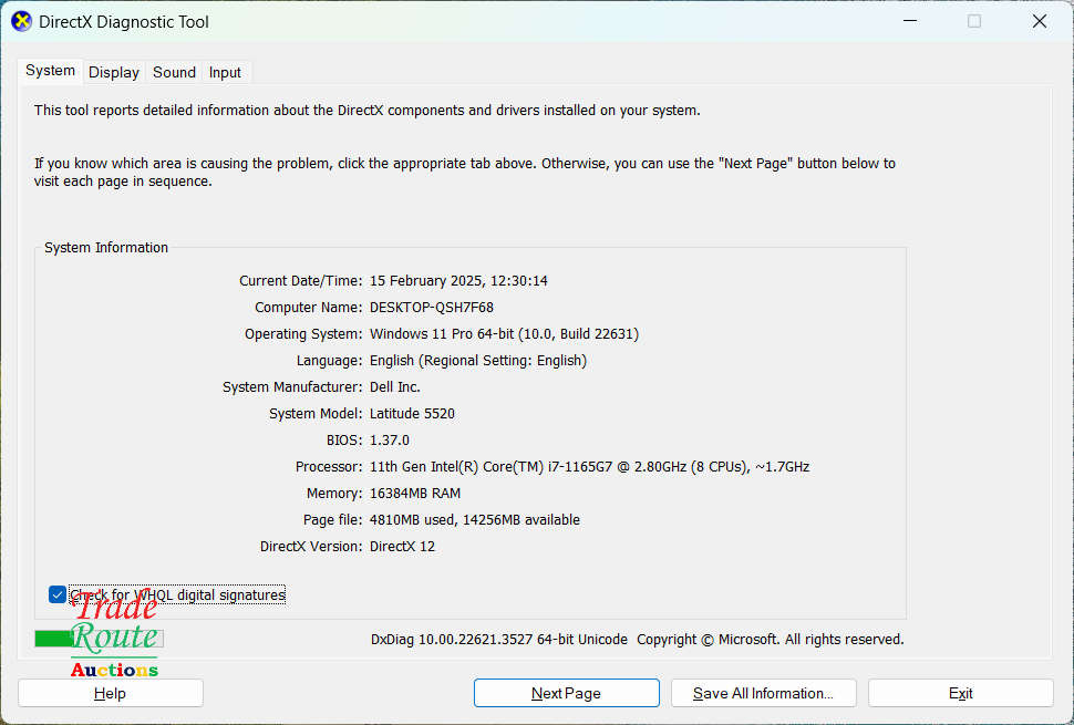 DELL LATITUDE 5520 15.6" FHD Laptop | 11th Gen Core i7-1165G7 | 16GB RAM | 512GB SSD