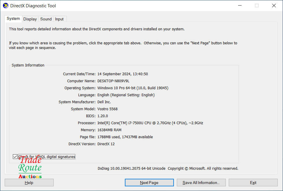 Dell Vostro 5568 15.6 LAPTOP | Intel Core i7 7th Gen | 16GB RAM | 1TB HDD | Nvidia 4GB GRAPHICS