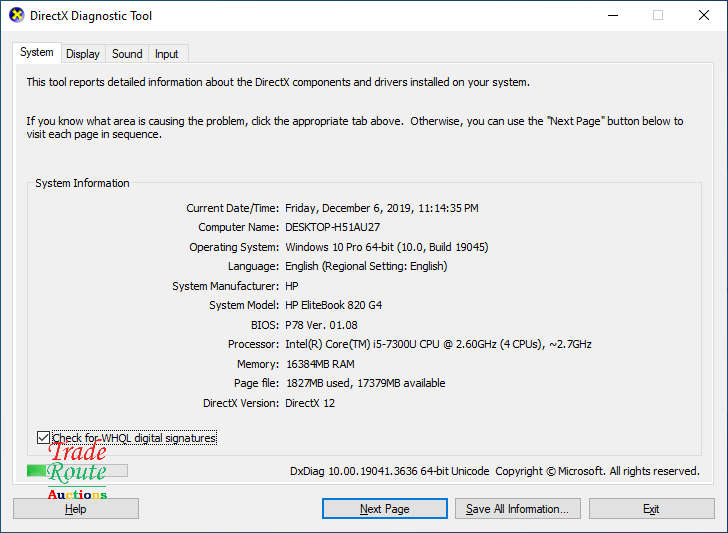 HP EliteBook 820 G4 Laptop | Core i5 2.6GHZ | 16GB RAM | 256GB SSD | Win 10 Pro