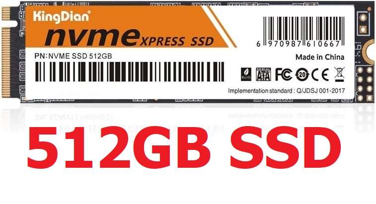 512GB NVMe M.2 2280 Internal SSD