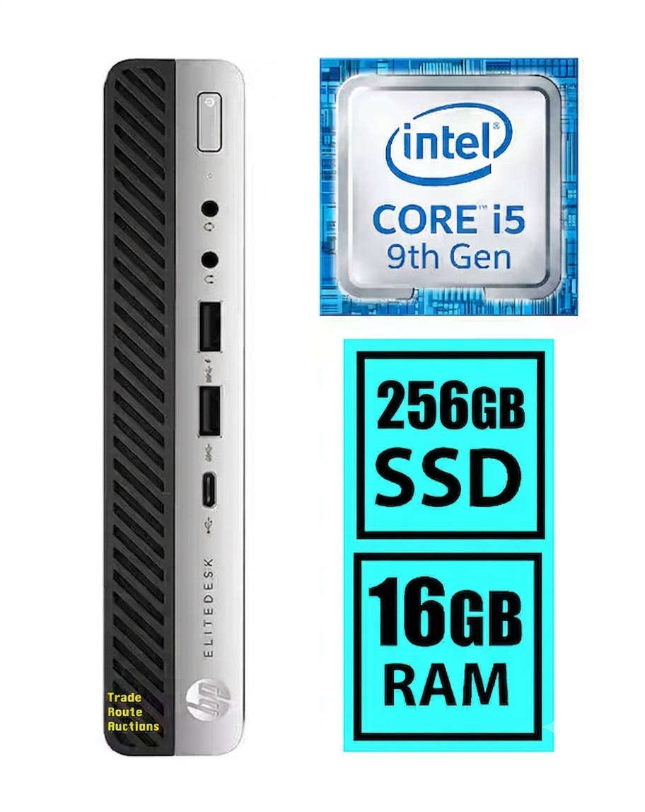 HP EliteDesk 800 G5 Tiny PC | Core i5 9500T 9th Gen | 16GB RAM | 256GB SSD - Windows 11 Pro