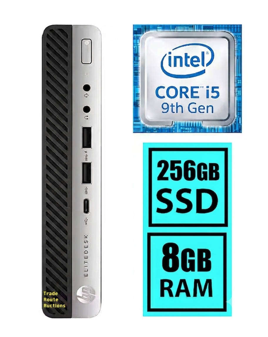 HP EliteDesk 800 G5 Mini PC | Core i5 9500T 9th Gen | 8GB RAM | 256GB SSD - Windows 11 Pro