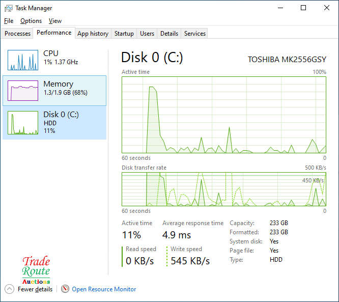 Dell E6410 Laptop - Core i5 2GB RAM 250GB HDD - Faulty Battery