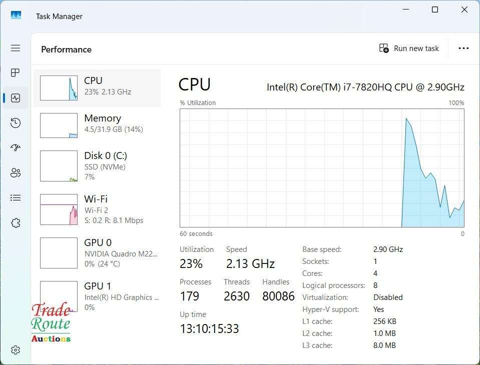 HP ZBook 15 G4 15.6" Laptop Intel i7 32GB RAM 512GB SSD NVIDIA Quadro M2200 4GB Graphics * MONSTER