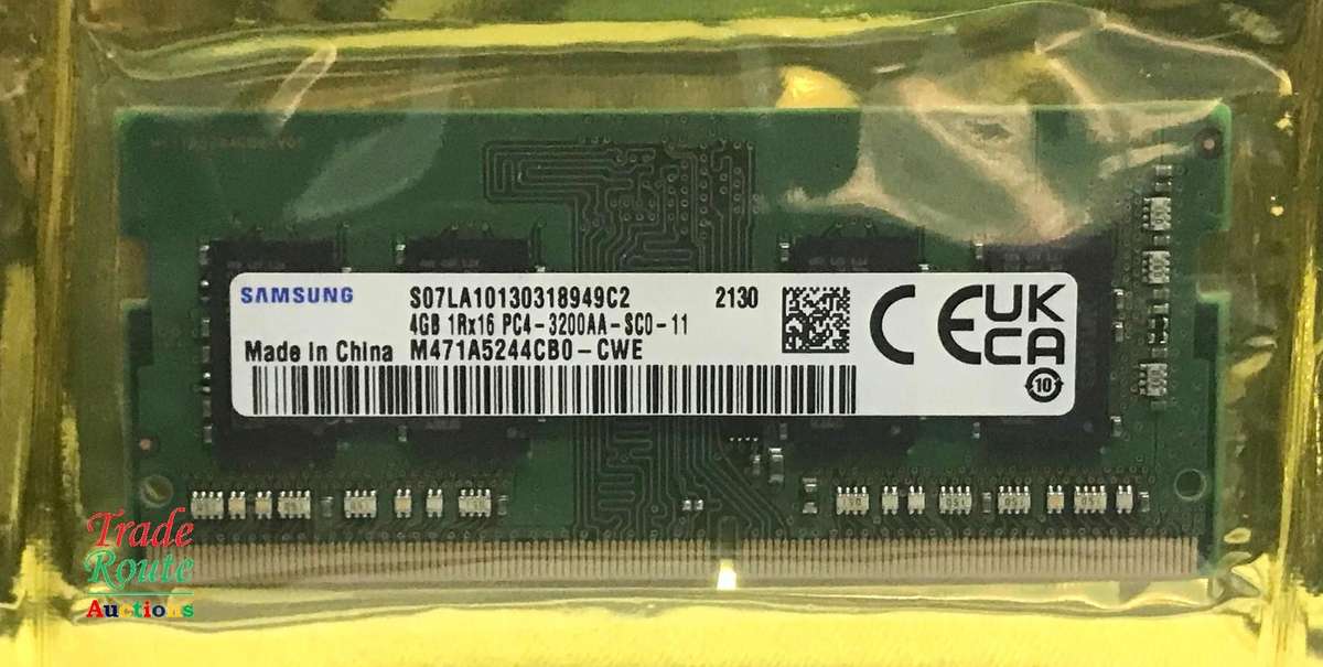 Samsung 4GB DDR4 3200Mhz RAM Memory for Laptops Mini PCs
