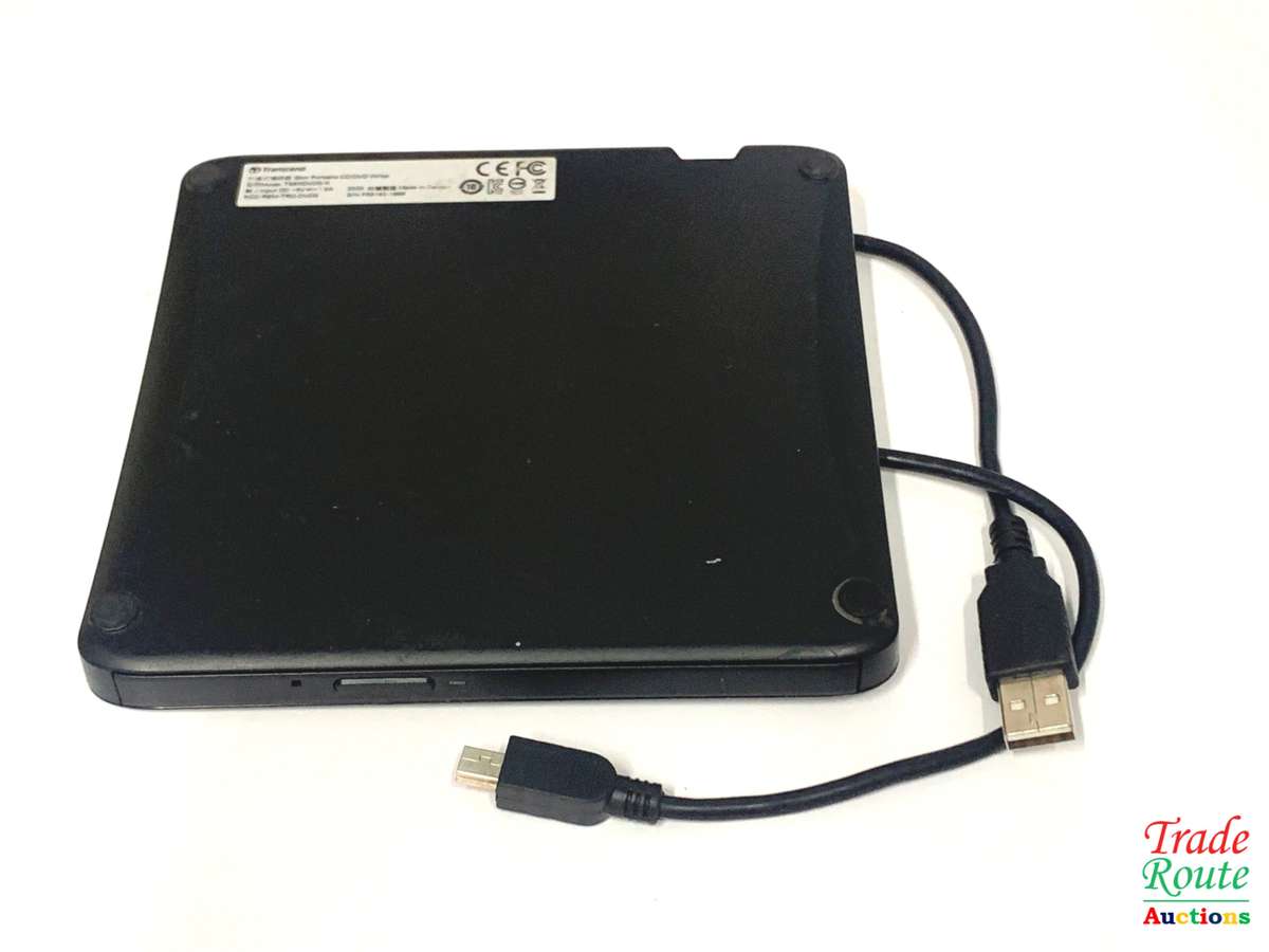 Transcend 8X Slim Portable DVD Writer Optical Drive (TS8XDVDS-K)