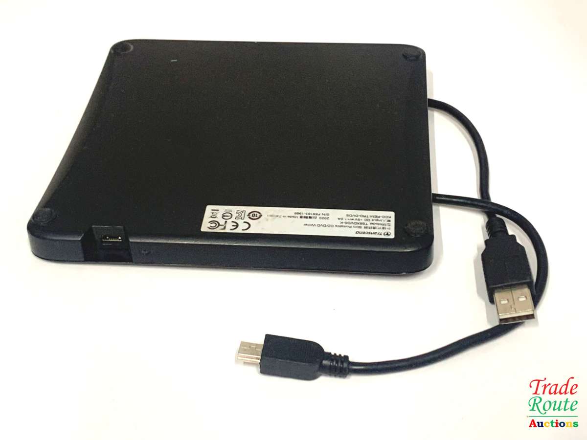 Transcend 8X Slim Portable DVD Writer Optical Drive (TS8XDVDS-K)