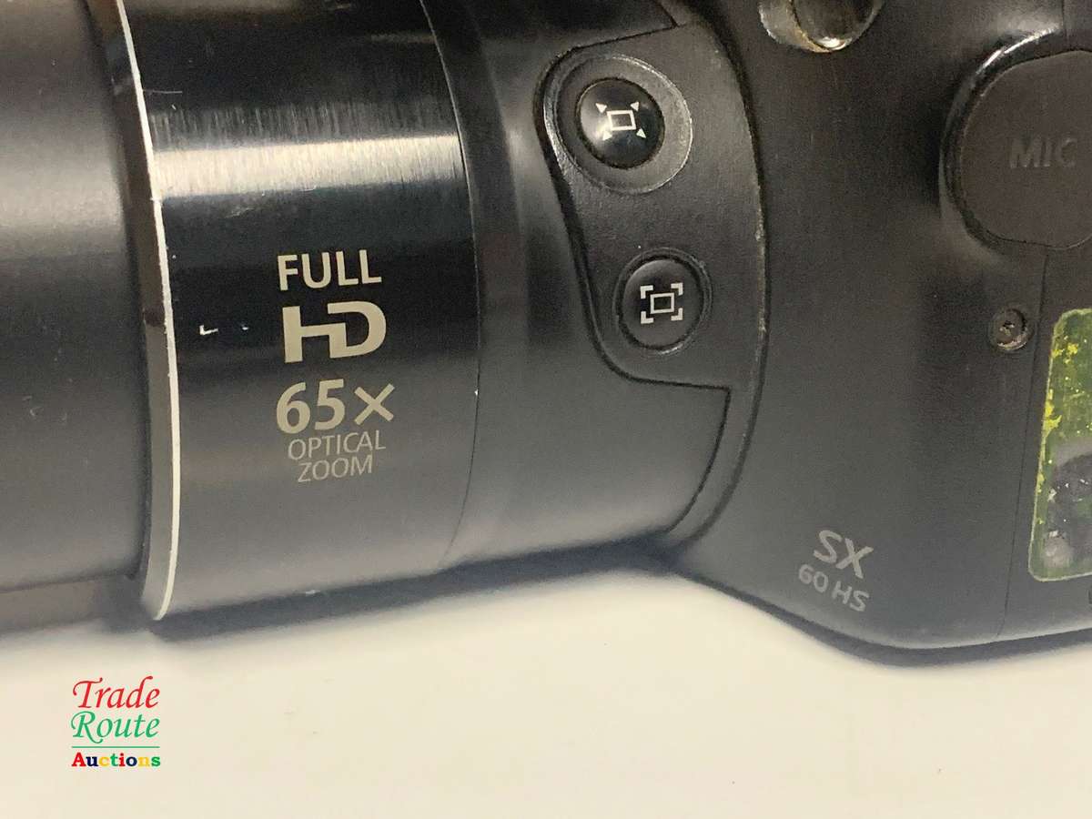 Canon Powershot SX60 HS 16.1MP Digital Camera 65x Optical Zoom Lens 3-inch LCD Tilt Screen (Black)