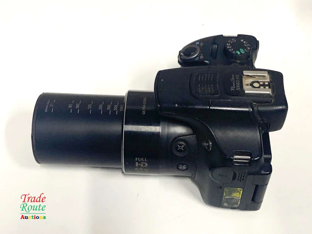 Canon Powershot SX60 HS 16.1MP Digital Camera 65x Optical Zoom Lens 3-inch LCD Tilt Screen (Black)