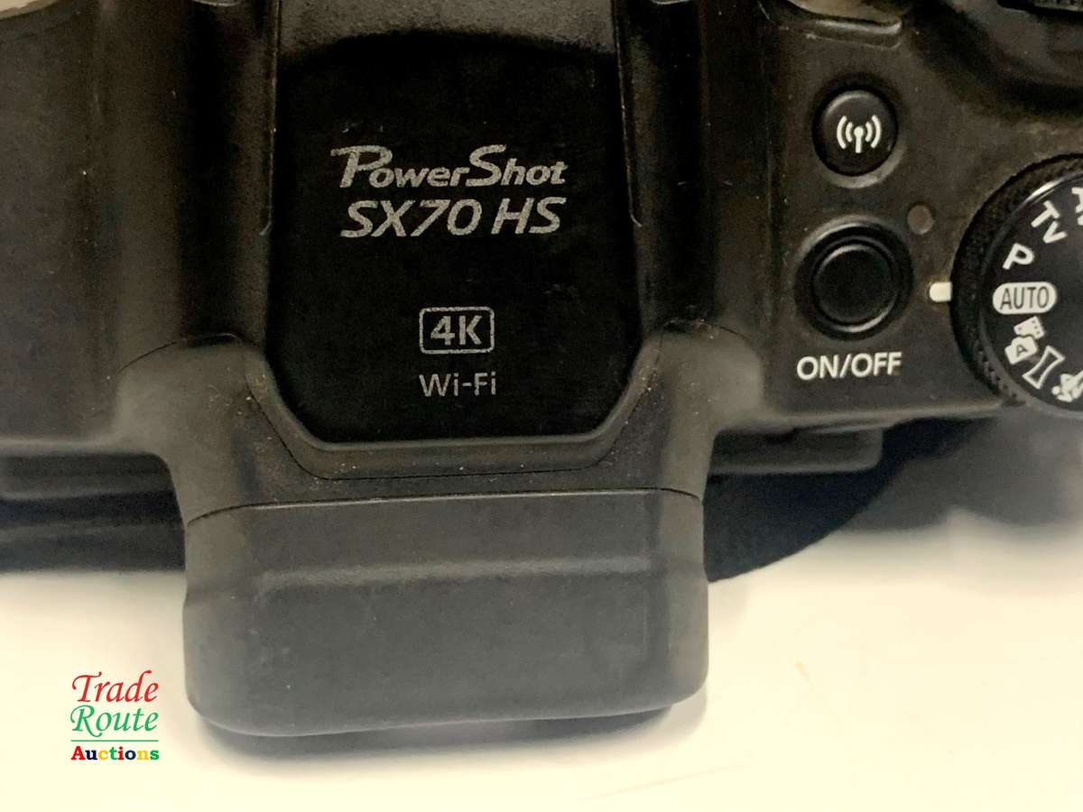 Canon PowerShot SX70 HS 4K 20.3MP 65x Optical Zoom Wi-Fi Digital Camera (Scratch on Lens)