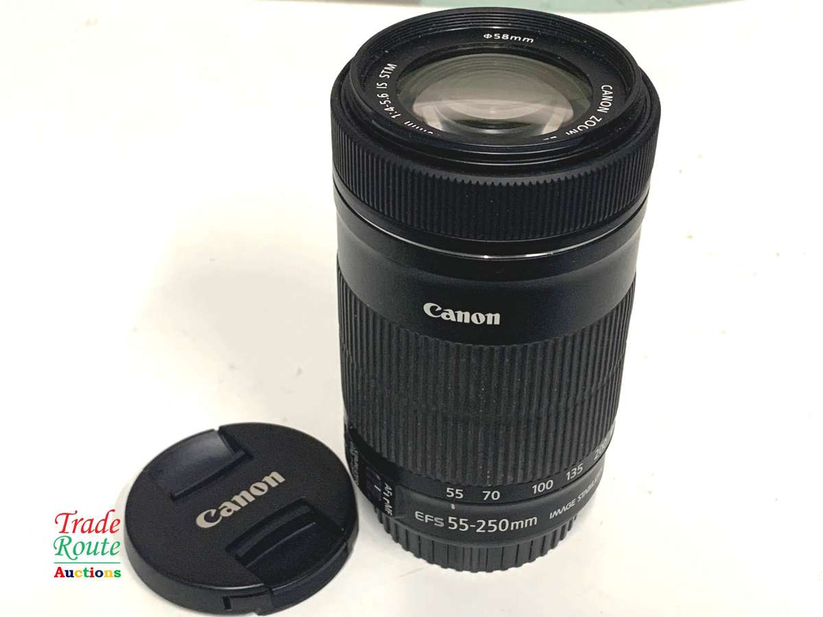 Canon EF-S 55-250m IS (Image Stabilizer) STM  Lens for Canon DSLR Cameras