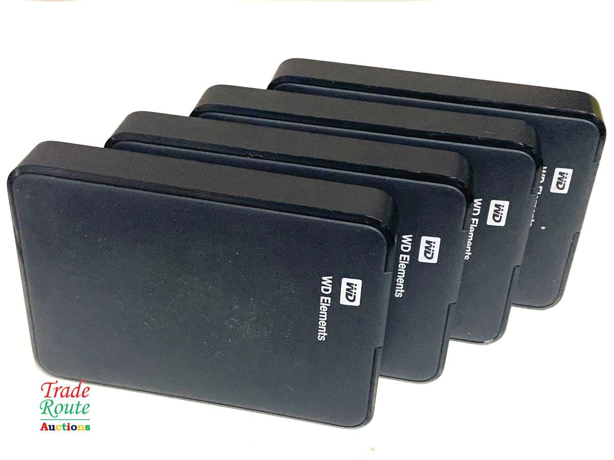 4 x WD Elements External Hard Drive - Faulty Salvage stock for Spares 1 bid wins all 4