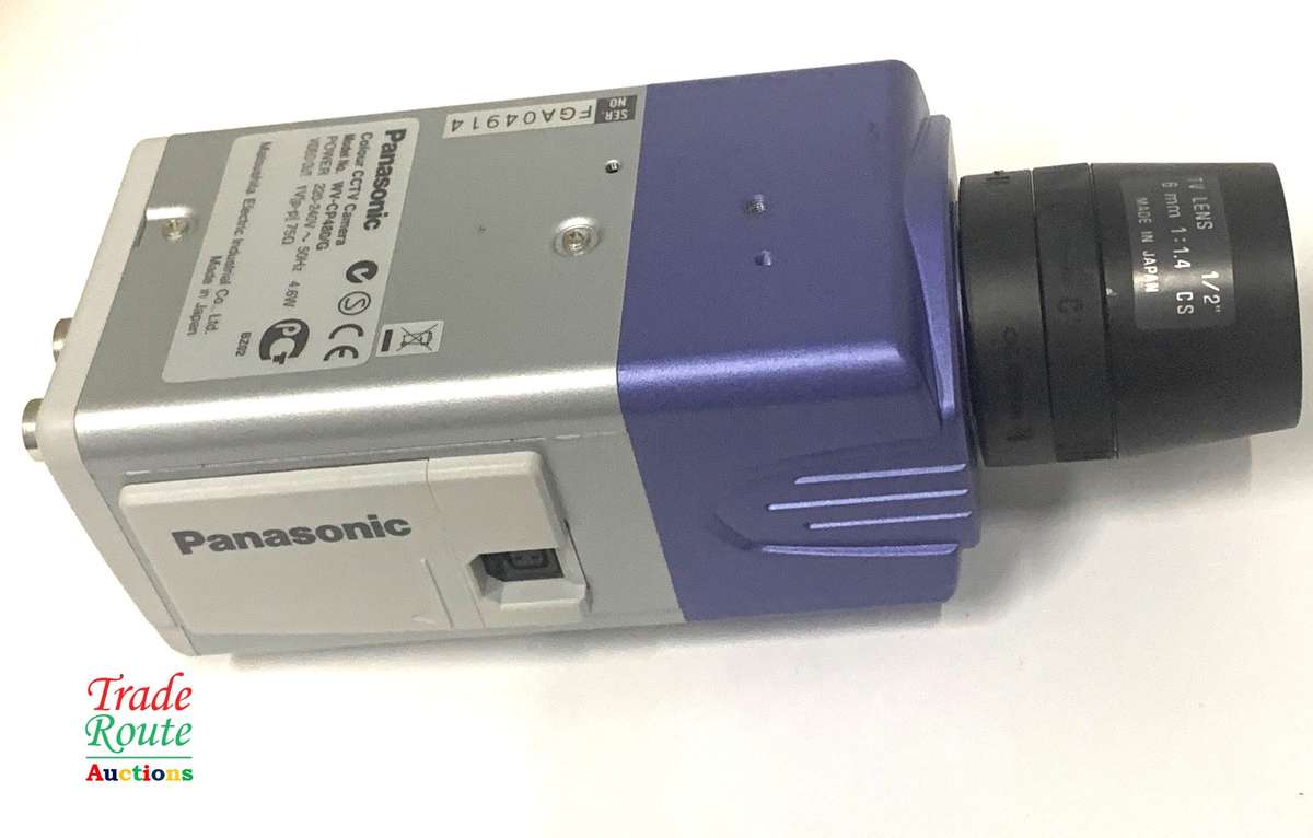 Panasonic WV-CP480 1/3" CCD Color Surveillance CCTV camera with Tamron Lens
