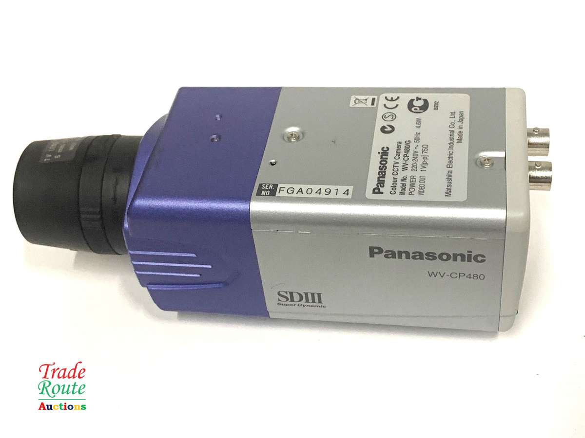 Panasonic WV-CP480 1/3" CCD Color Surveillance CCTV camera with Tamron Lens