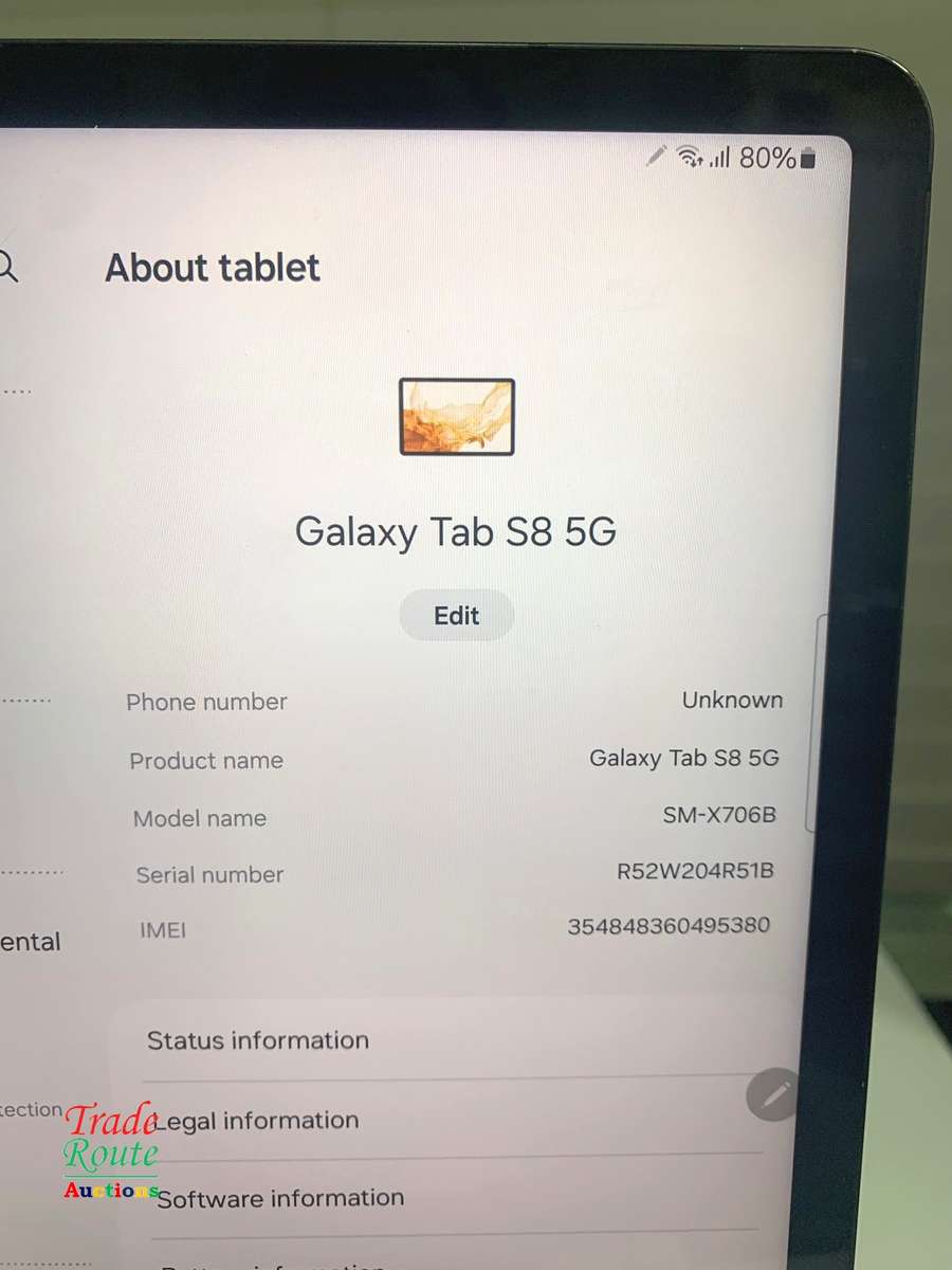 Galaxy Tab S8 SM-X706B 256GB 11-inch 5G Tablet - chipped corner