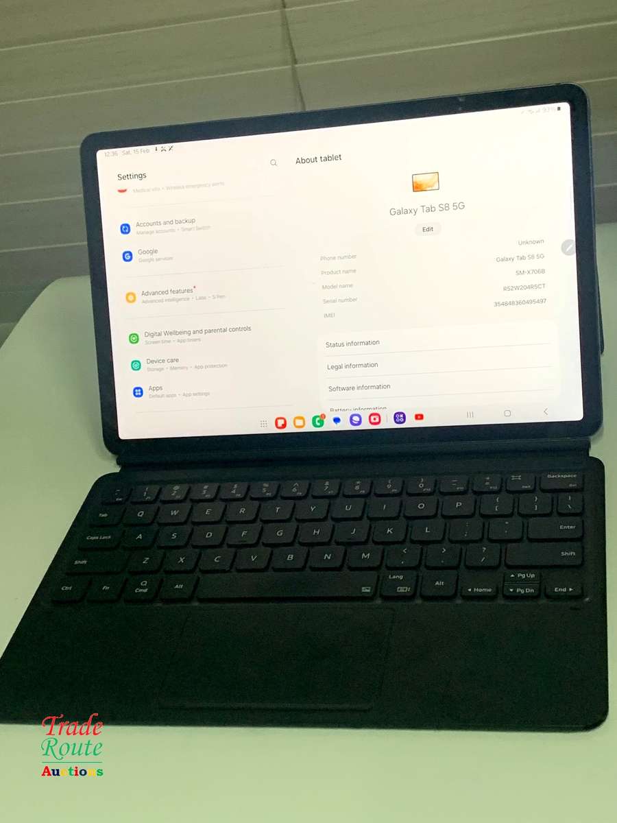 Galaxy Tab S8 SM-X706B 256GB 11-inch 5G Tablet - chipped corner