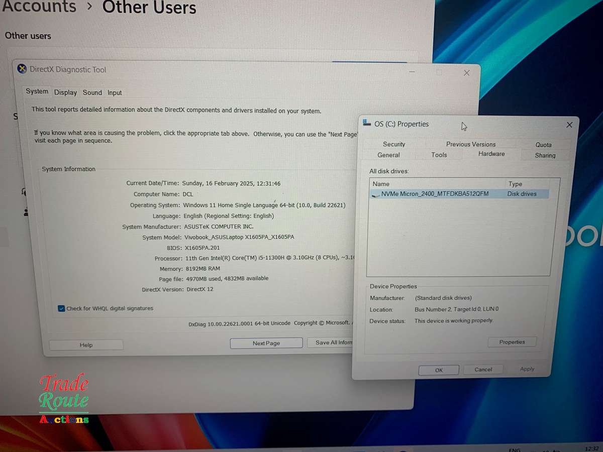 ASUS VivoBook 16 X1605 Notebook Laptop Core i5-11300H 11th Gen 16-inch FHD 8GB RAM 512GB SSD