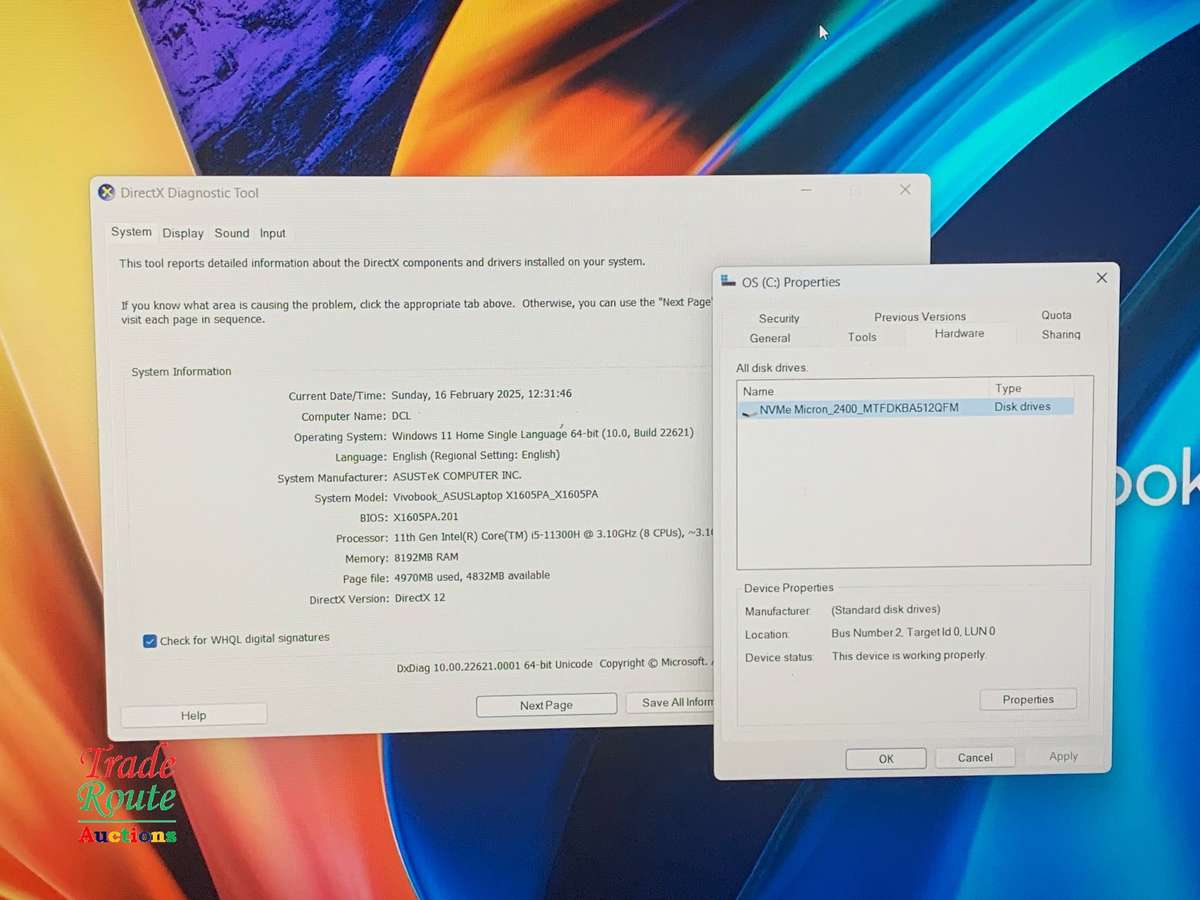 ASUS VivoBook 16 X1605 Notebook Laptop Core i5-11300H 11th Gen 16-inch FHD 8GB RAM 512GB SSD