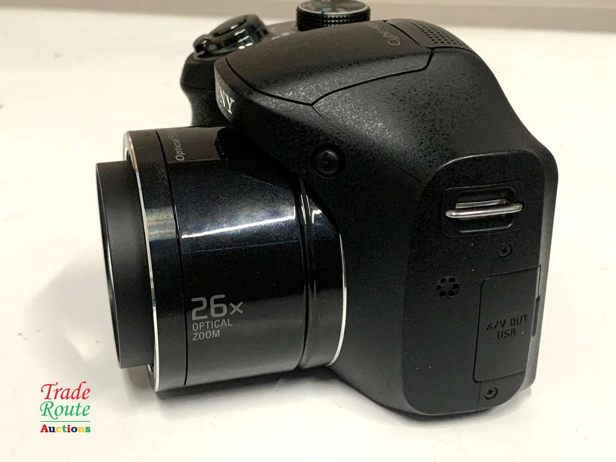 Sony Cybershot DSC-H200 Black 20.1MP 26X Optical SteadyShot image stabilization Digital Camera