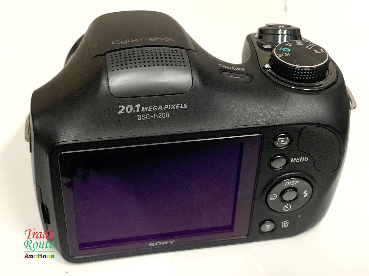 Sony Cybershot DSC-H200 Black 20.1MP 26X Optical SteadyShot image stabilization Digital Camera