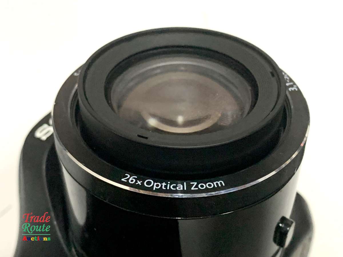 Sony Cybershot DSC-H200 Black 20.1MP 26X Optical SteadyShot image stabilization Digital Camera