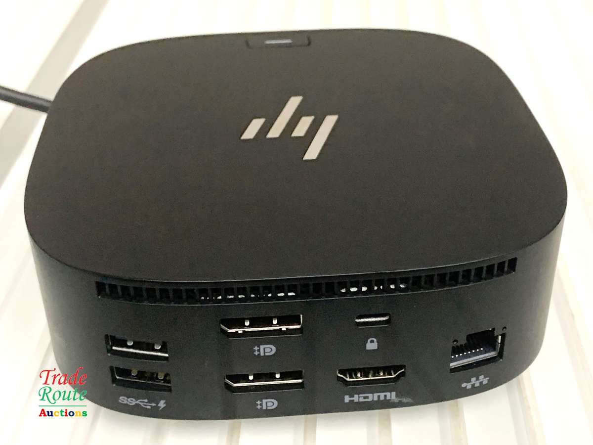 HP USB-C G5 Essential Docking Station - 8-in-1 Adapter for USB-C Thunderbolt-Enabled Laptops PCs