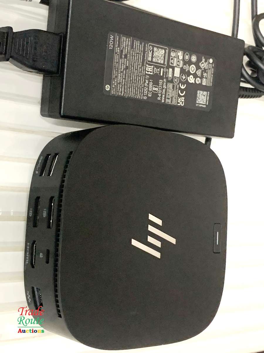 HP USB-C G5 Essential Docking Station - 8-in-1 Adapter for USB-C Thunderbolt-Enabled Laptops PCs