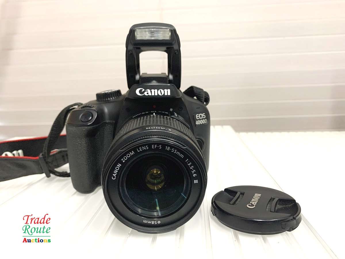 Canon 4000D DSLR Camera and EF-S 18-55 mm f/3.5-5.6 III Lens Kit