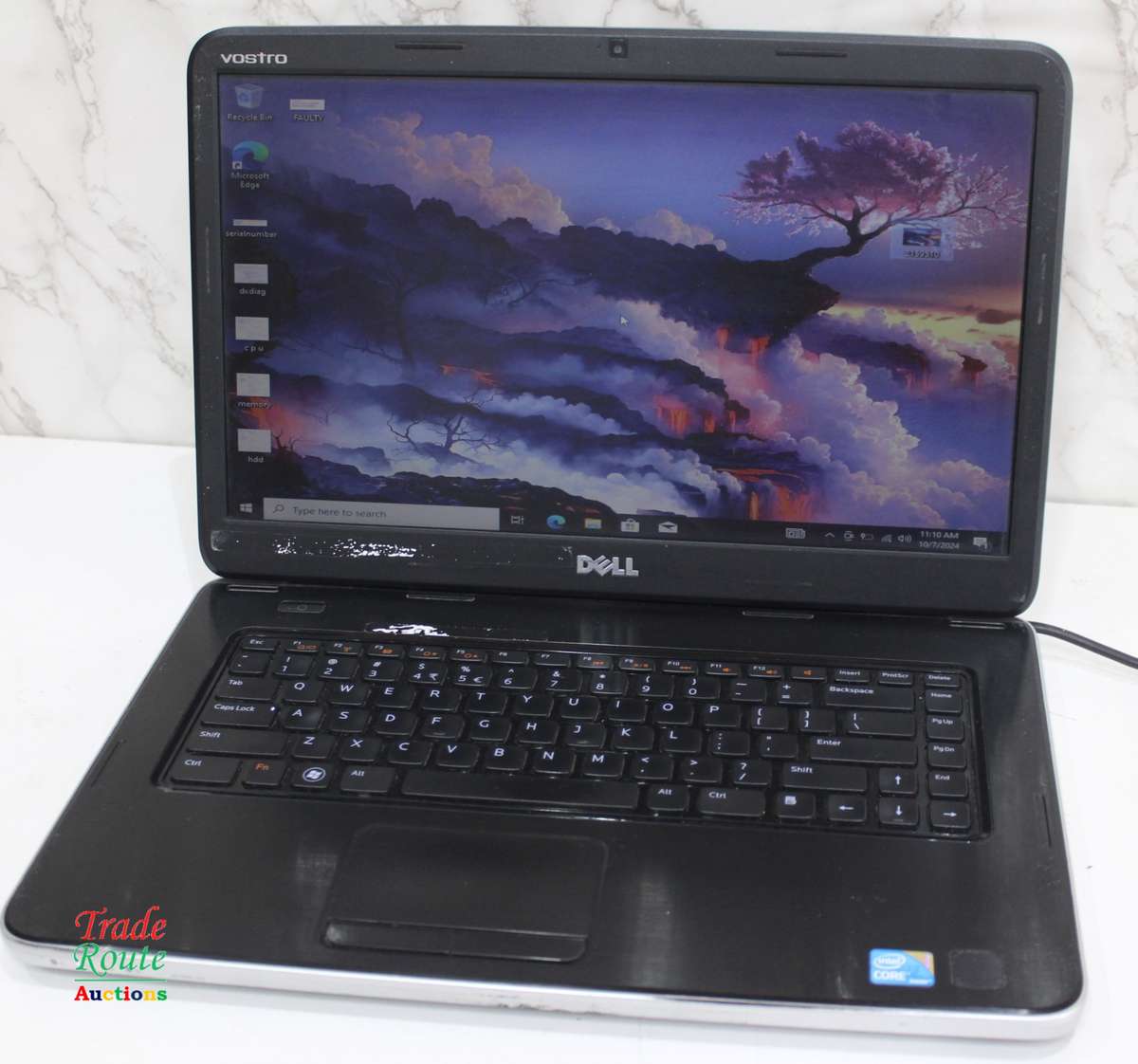 DELL VOSTRO 1540 LAPTOP | CORE i3 M380 2.53GHz | 4GB RAM | 500GB HDD - Faulty Battery