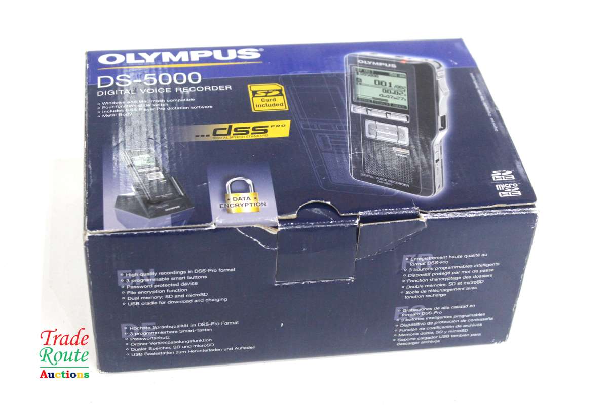 Olympus DS-5000 Digital Voice Recorder - Handheld Voice Dictation Recorder