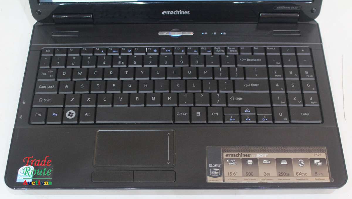 emachines by Acer E525 Laptop | Intel Celeron 900 2.2GHz 2GB RAM 250GB HDD - Faulty Battery