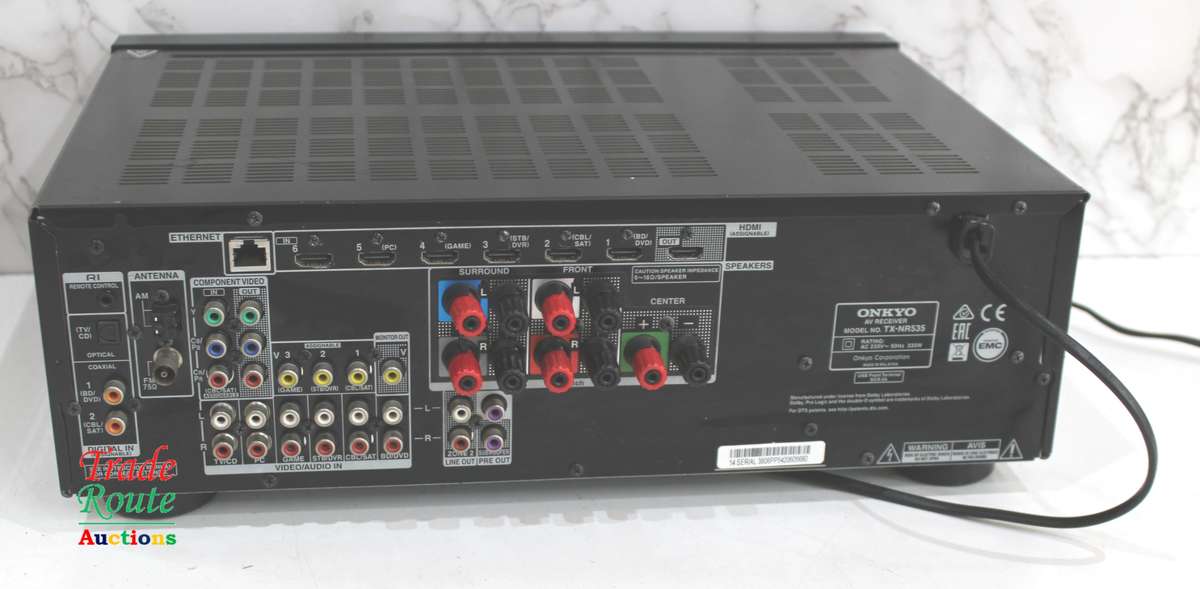 ONKYO TX-NR535 5.2- Channel Home Theater A/V Receiver - [ NO POWER ] [FOR SPARES OR REPAIR]