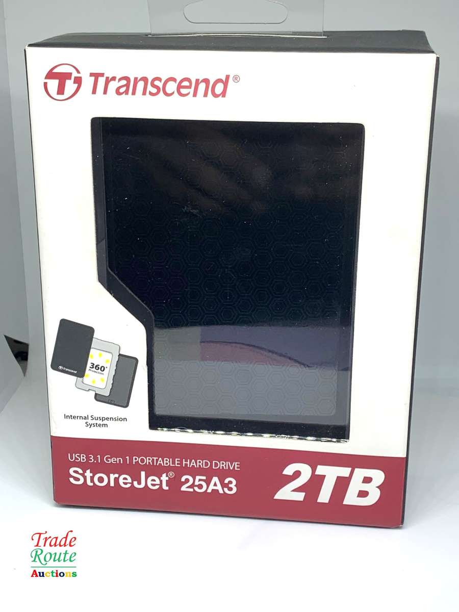 2TB External HDD - Transcend StoreJet 25A3 ** NEW OPEN BOX **