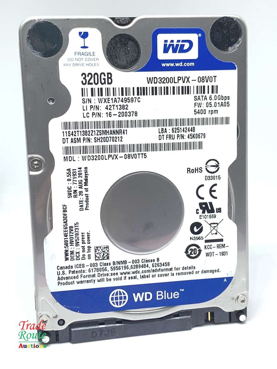 WD 320GB HDD 2.5 inch for Laptops/Desktops - 320GB Hard Disk WD BLUE