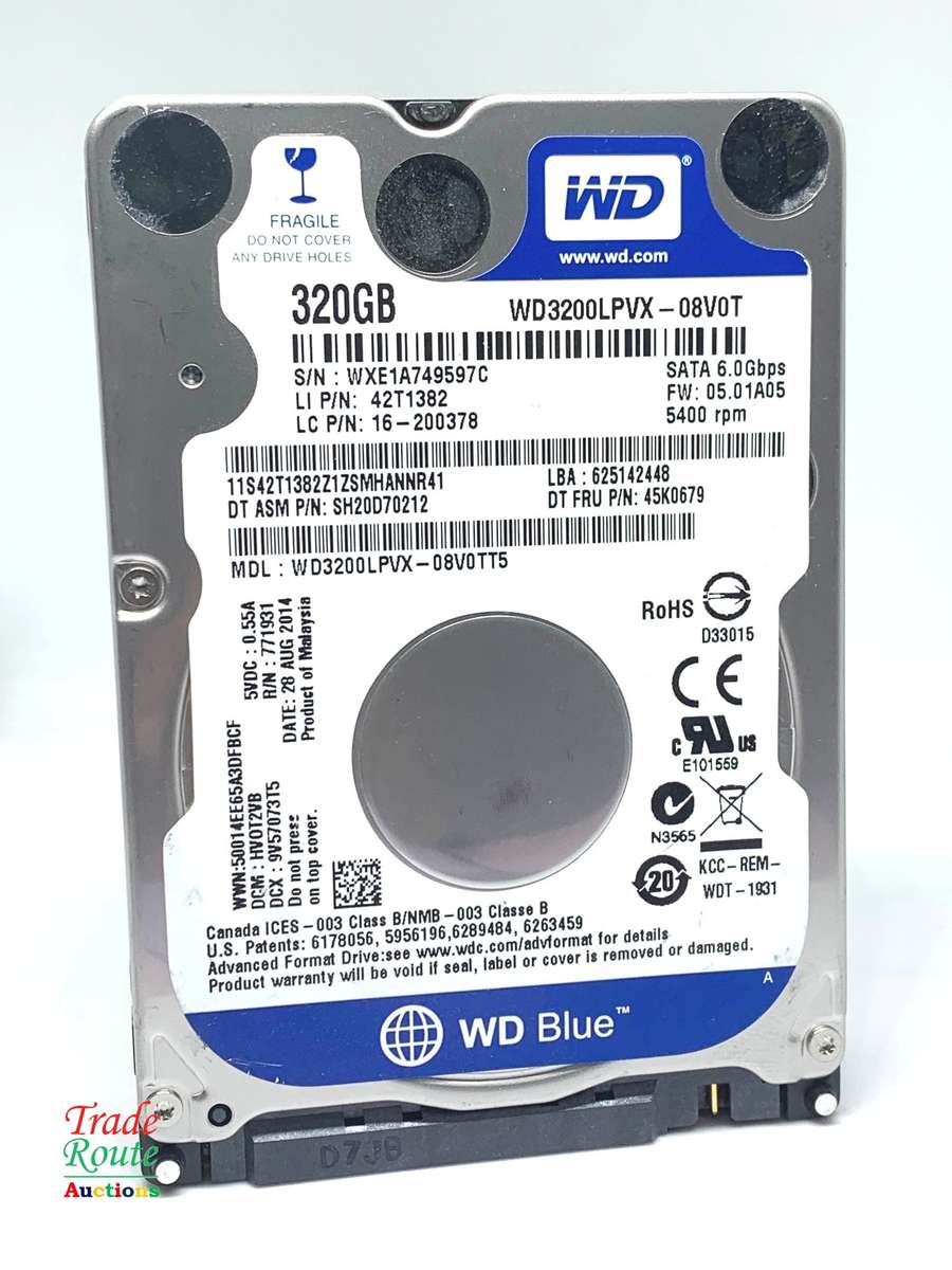 WD 320GB HDD 2.5 inch for Laptops/Desktops - 320GB Hard Disk WD BLUE
