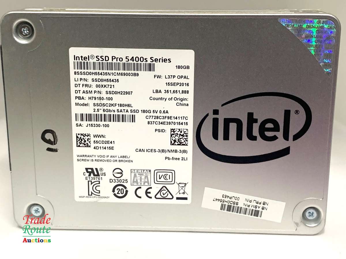 INTEL 180GB SSD Solid State Drive  2.5 Inch