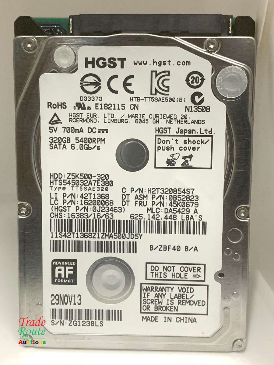 HGST 320GB HDD 2.5-inch for Laptops/Desktops - 320GB Hard Disk