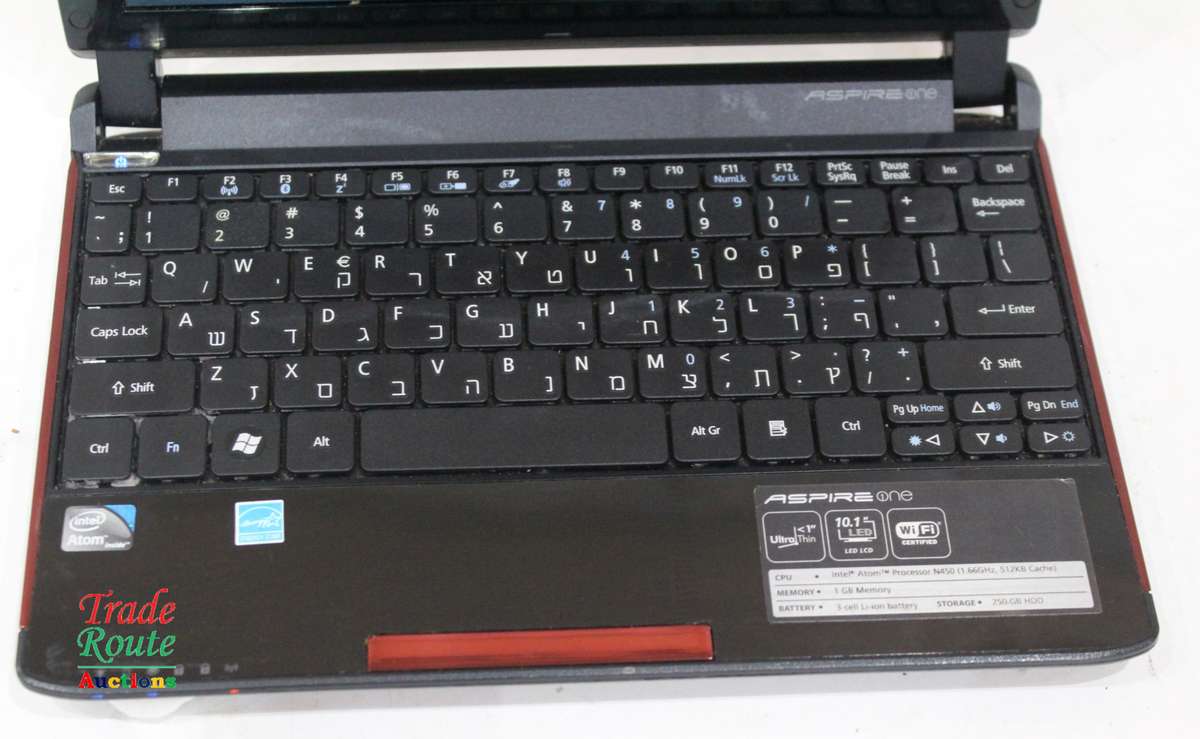 Acer Aspire One Mini 10.1-inch Netbook Intel Atom N450, 1GB RAM, 250GB HDD - LOW BATTERY