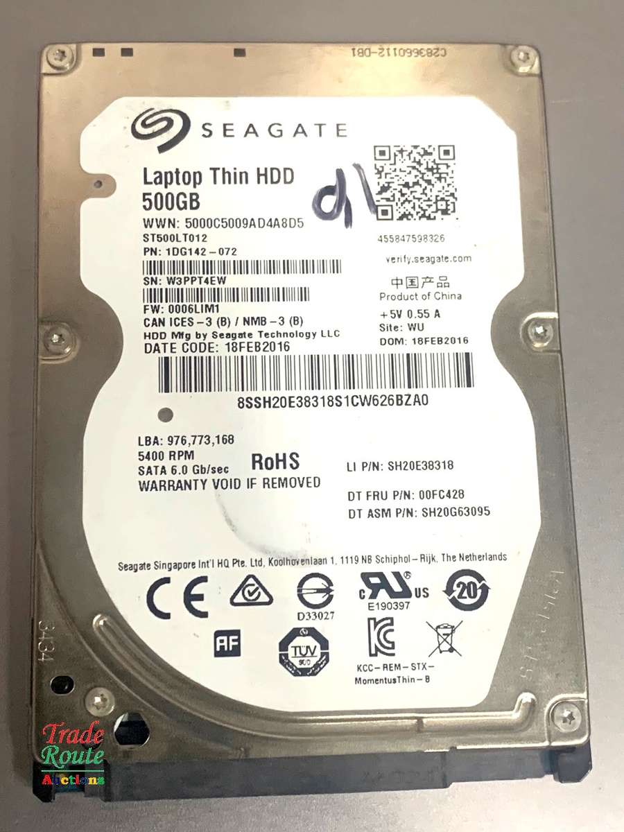 SEAGATE LAPTOP THIN HDD 500GB  2.5"