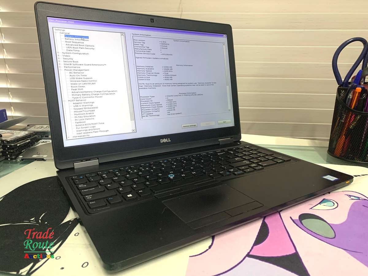 Dell Precision 3520 15.6" LAPTOP | Intel Core i7 7700HQ 2.8GHz  | 16GB RAM | 512GB SSD - Low Battery