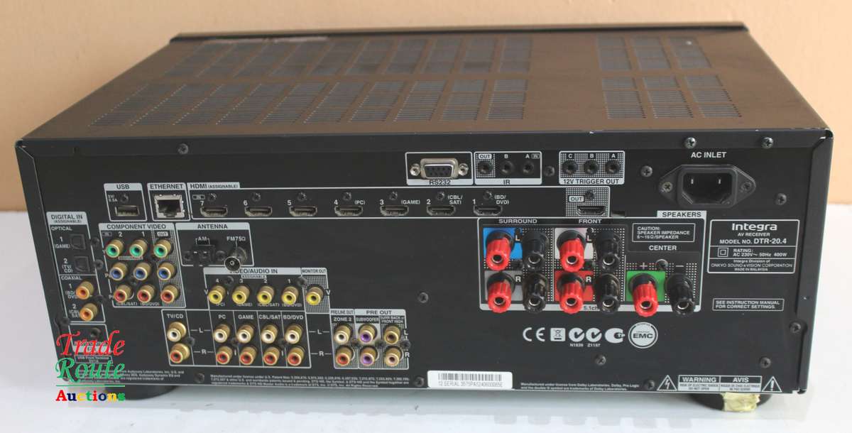 Integra DTR-20.4 5.2 Channel Network A/V Audio Receiver Amplifier