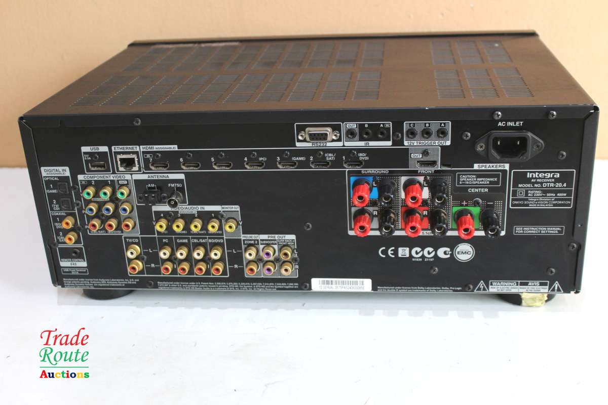 Integra DTR-20.4 5.2 Channel Network A/V Audio Receiver Amplifier