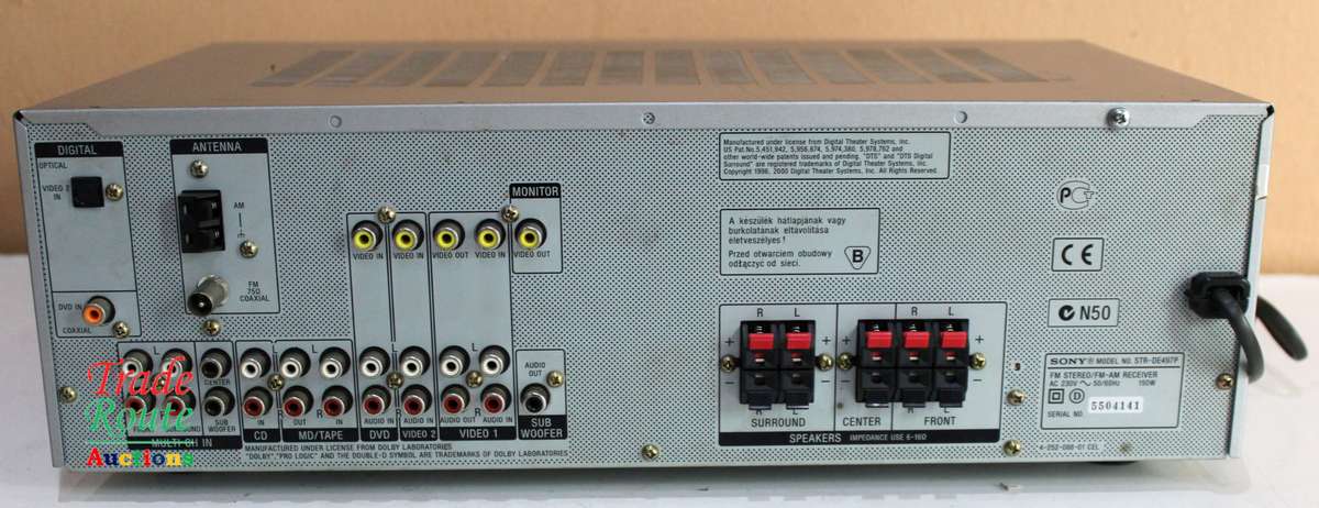 SONY Amplifier STR-DE497 AV receiver  - NO POWER Salvage for Spares/Repair