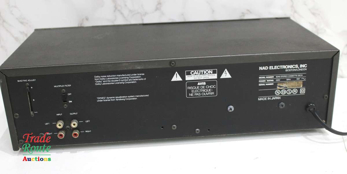 Vintage NAD 6240 Stereo Cassette Deck  for  Repairs