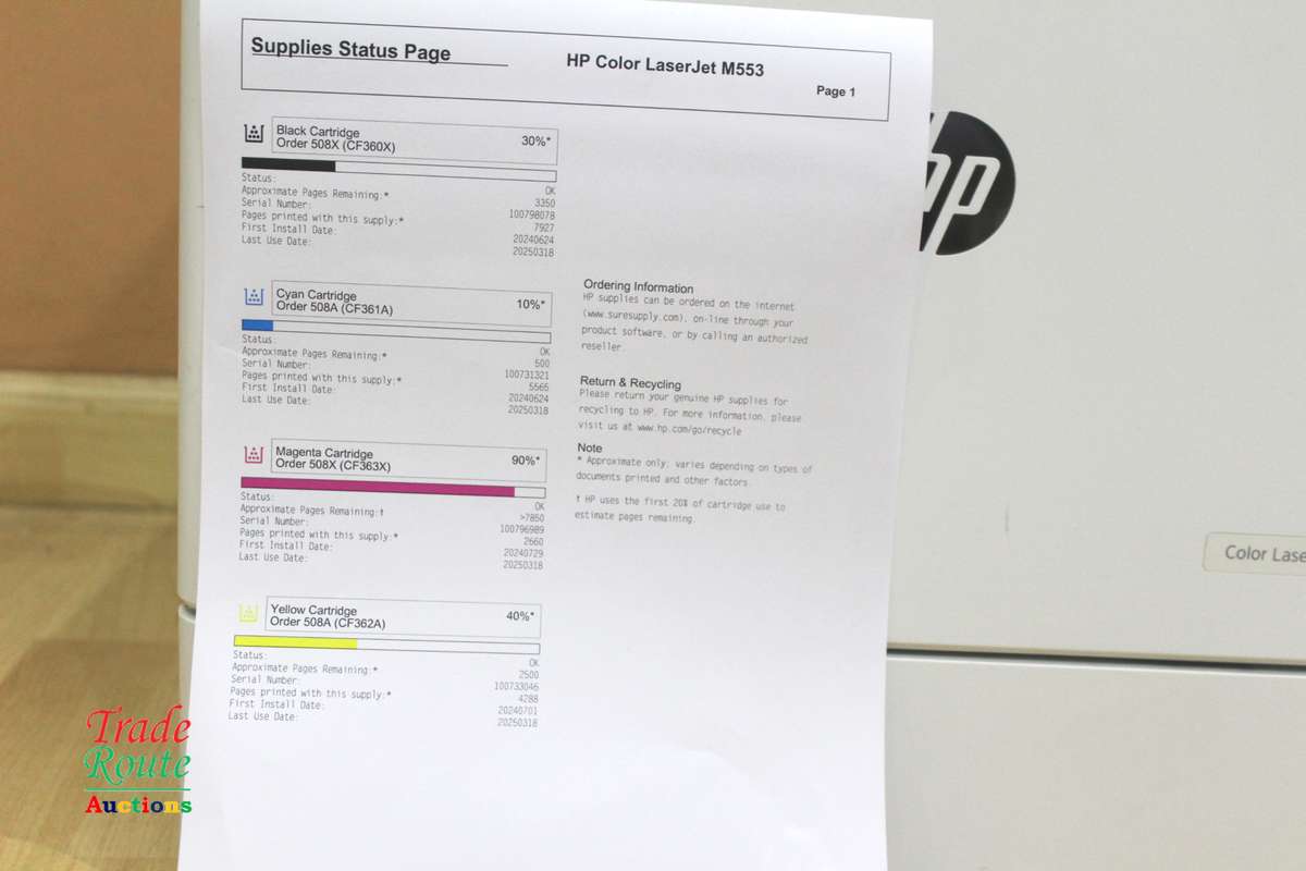 HP Color LaserJet M553 A4 Colour Laser Printer